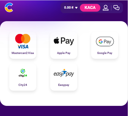 Космолот &ndash; методи Депозиту