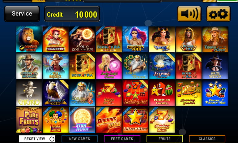 Ігровий асортимент&nbsp;слотів Novomatic